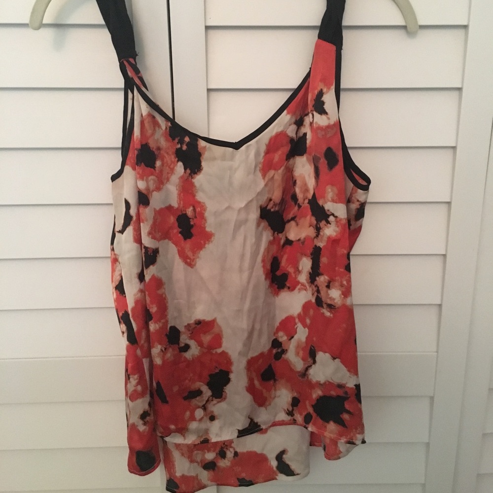 Patterson j Kincaid silk floral tank